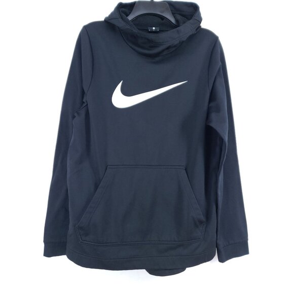 Nike Funnel Neck Hooded Sweatshirt Men's Size Medium Black - Picture 1 of 7